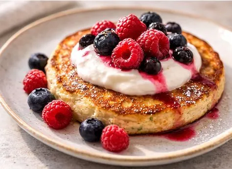 Protein-Pancake mit Skyr und Beeren